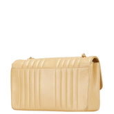 シャネル マドモワゼル ココマーク チェーン ショルダーバッグ ベージュ ゴールド ラムスキン レディース CHANEL 【中古】